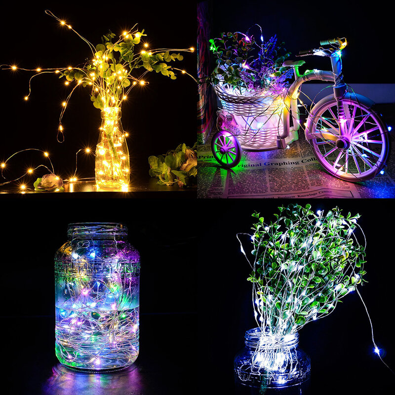 10m 100 LED zasilacz Usb festiwal girlanda żarówkowa LED Light na boże narodzenie girlanda wesele lampki bożonarodzeniowe dekoracyjne lampki choinkowe