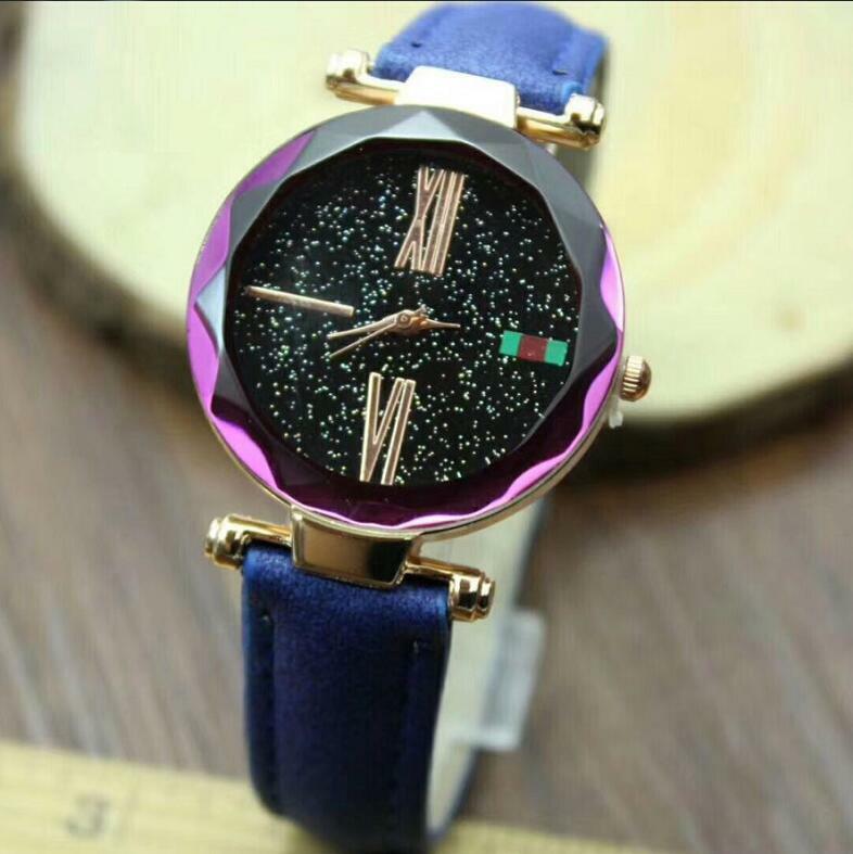 Luxus Marke Leder Quarzuhr Frauen Damen Casual Mode Armband Armbanduhr Armbanduhren Uhr Relogio Feminino Weibliche