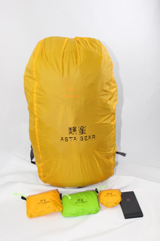 Cubierta de mochila de engranaje de Asta, bolsa impermeable ligera a prueba de polvo, cubierta de bolsa de Montañismo de silicona recubierta 20d