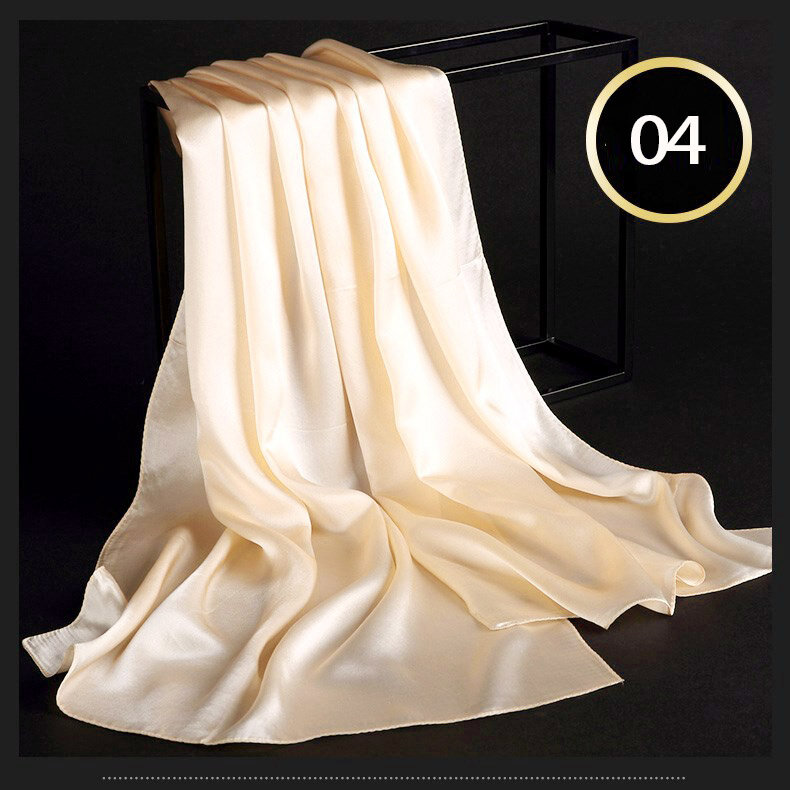 100% de seda largo de satén bufanda 55X180cm seda de morera pura de seda de colores bufanda directa de la Fábrica de la tienda en línea 04 mariposa soviético
