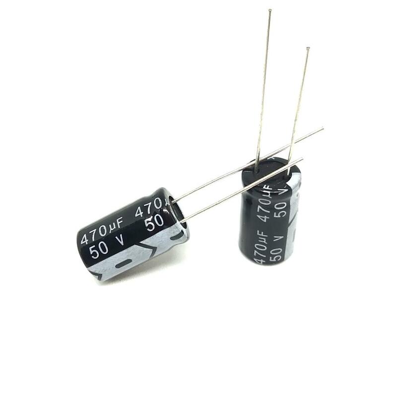 Алюминиевый электролитический конденсатор, 20 шт./лот, 50 в, 470 мкФ, 10 мм, 17 мм, 470 мкФ, 50 в