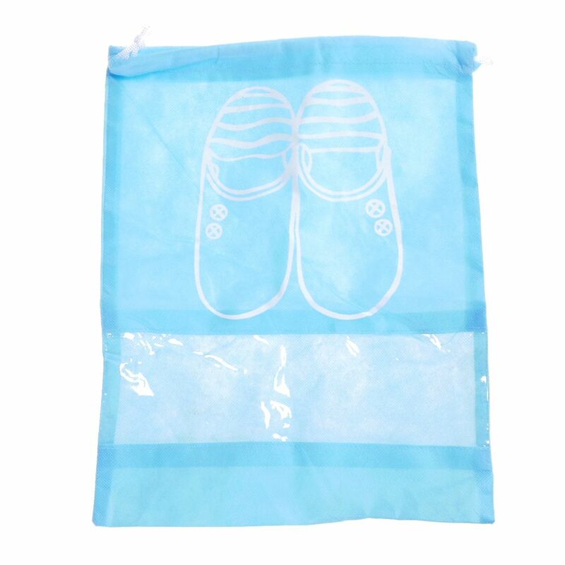Waterproof Shoes Bag Pouch Storage Portable Tote Drawstring Bag Organizer Cover Non-Woven Shoe Organizador Travel Accessories