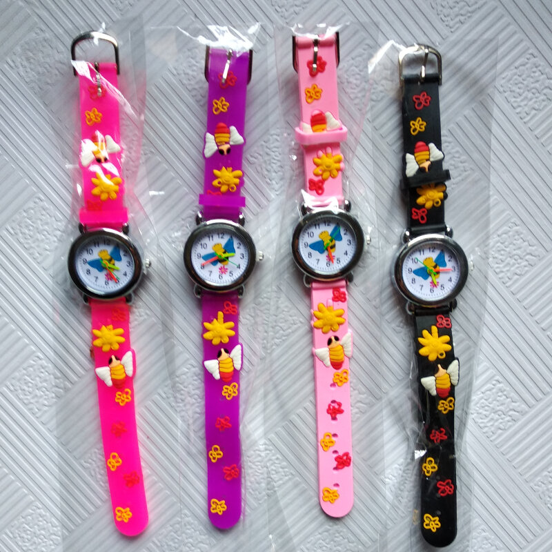 Hbibi moda colorido borboleta libélula relógios crianças relógio de presente das meninas das crianças abelha relógio casual criança relogio infantil