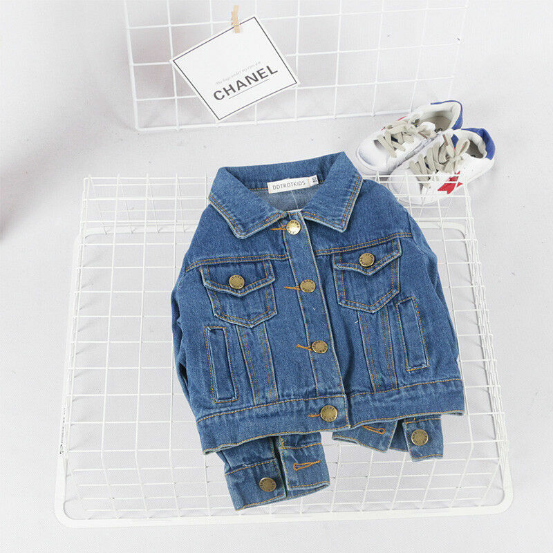PUDCOCO Toddler Kids Girls Denim Jean Fall Jacket Button Coat Outwear Tops Outwear 1-6Y Support wholesale