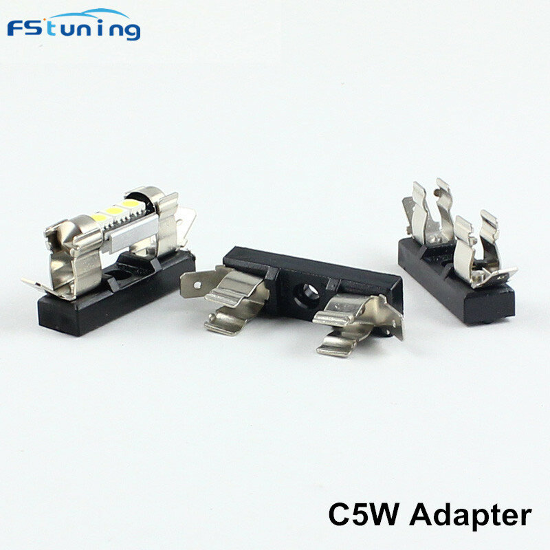 FSTUNING C5W led-lampe halter 31mm 36mm auto lesen lampe led kennzeichen lampe halter girlande 31mm 36mm buchse adapter basis