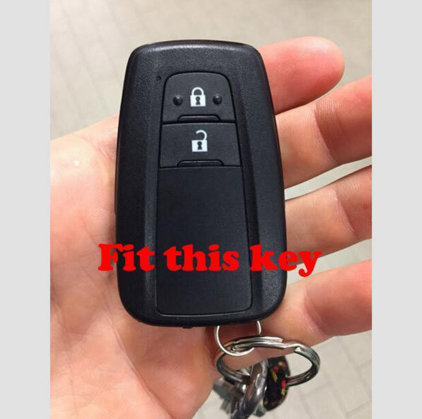Silikonowe etui na kluczyki samochodowe case shell protect dla Toyota CHR C-HR 2016 - 2018 Prius 2 przyciski zdalne akcesoria keyless
