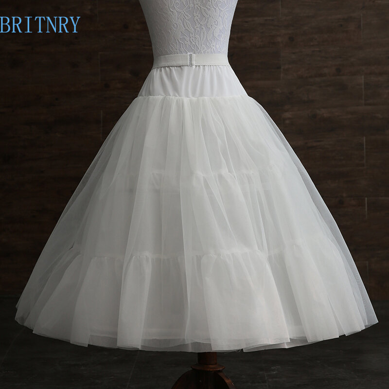 BRITNRY New Arrivals Curto Petticoat para Meninas Acessórios Do Casamento Underskirt Tulle Vintage