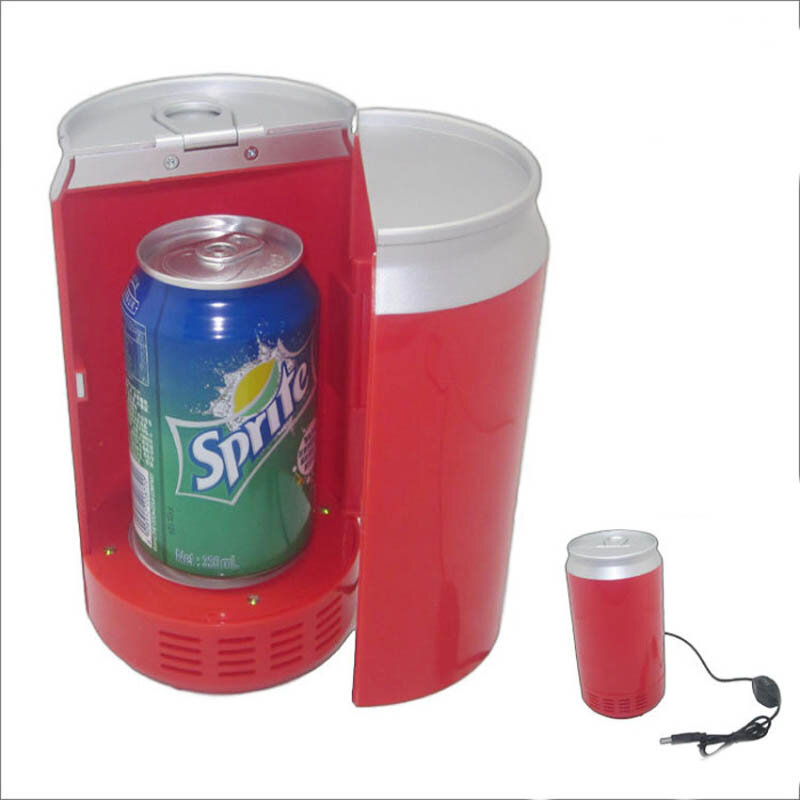 Refrigerador portátil mini usb, dispositivo de calefacción para bebidas, latas y bebidas, para coche, PC
