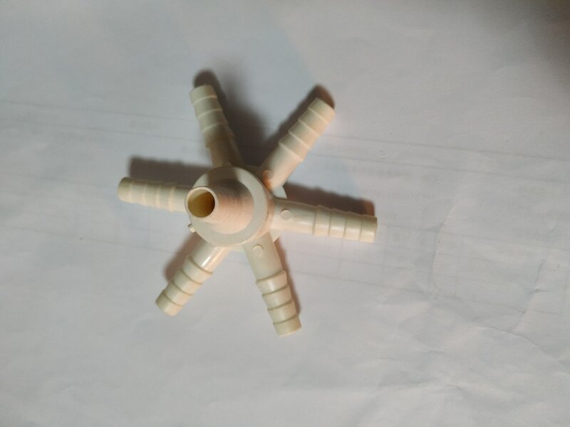 D20*12/16mm seis ángulos conexión para Tubo de aireación/Aerotube 10 piezas