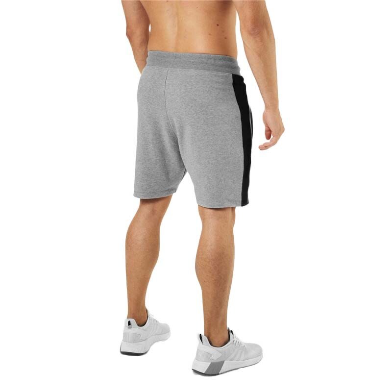 Pantalones cortos informales para Hombre, pantalón corto con bolsillo y cordón, a rayas, para correr