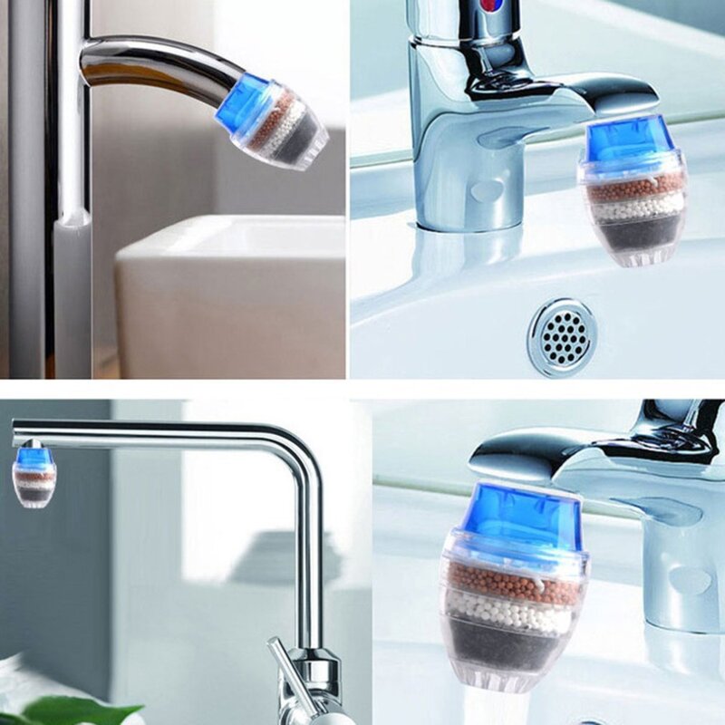 Hot Worldwide Coconut Carbon Home Kitchen Faucet Tap Water Clean Purifier Filter Cartridge Round Tap Filter Non-woven Laye