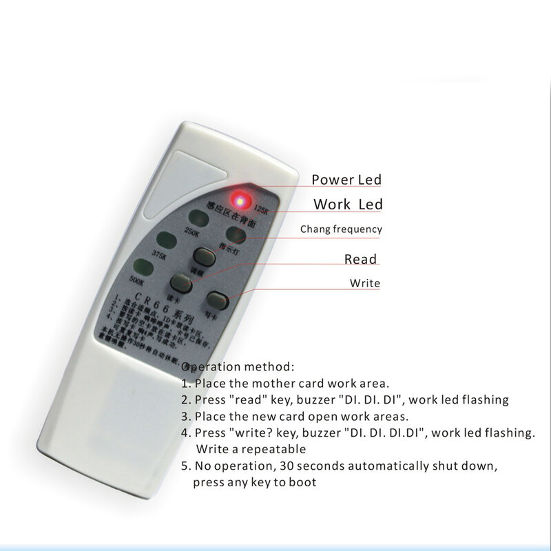4 أنواع تردد RFID ناسخة/الناسخ/شبيه ID EM قارئ والكاتب + 10 قطعة إعادة الكتابة keyfobs