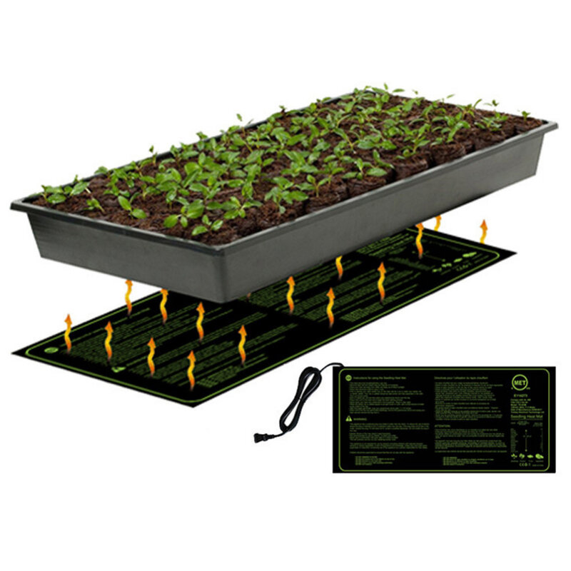 1 Pc Seedling Heat Mat Plant Seed Germination Growth Heat Mat 50x25cm 110V/220V 18W Garden Greenhouse Supplies US UK EU Plug