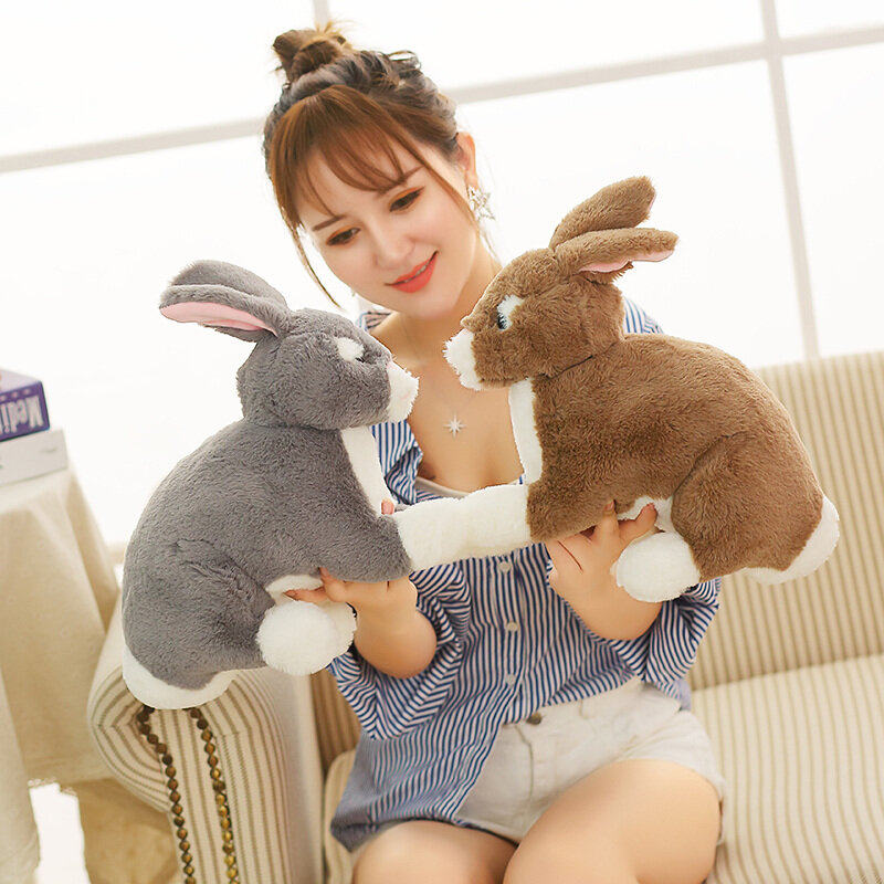 Cute Meng Imitates Little White Rabbit Doll Rabbit Plush Toy Doll's Birthday Gift