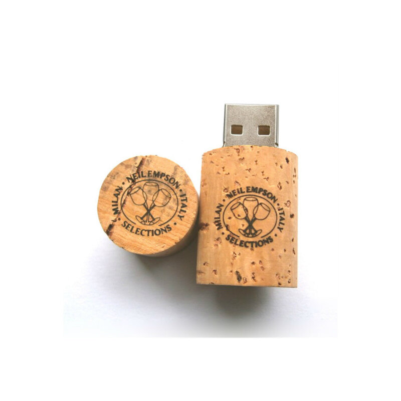 Bottiglia di vino Fermacorda e ganci Sughero di Legno USB Flash Drive 4GB 8G 16G 32GB 64GB Pendrive di Memoria bastone Pendrive Incide Il Marchio Regali per PC