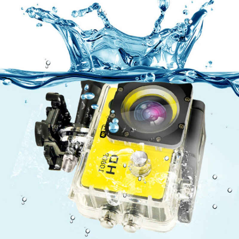 Owgyml屋外スポーツアクションミニカメラ防水カム画面の色防水ビデオ監視水中カメラ