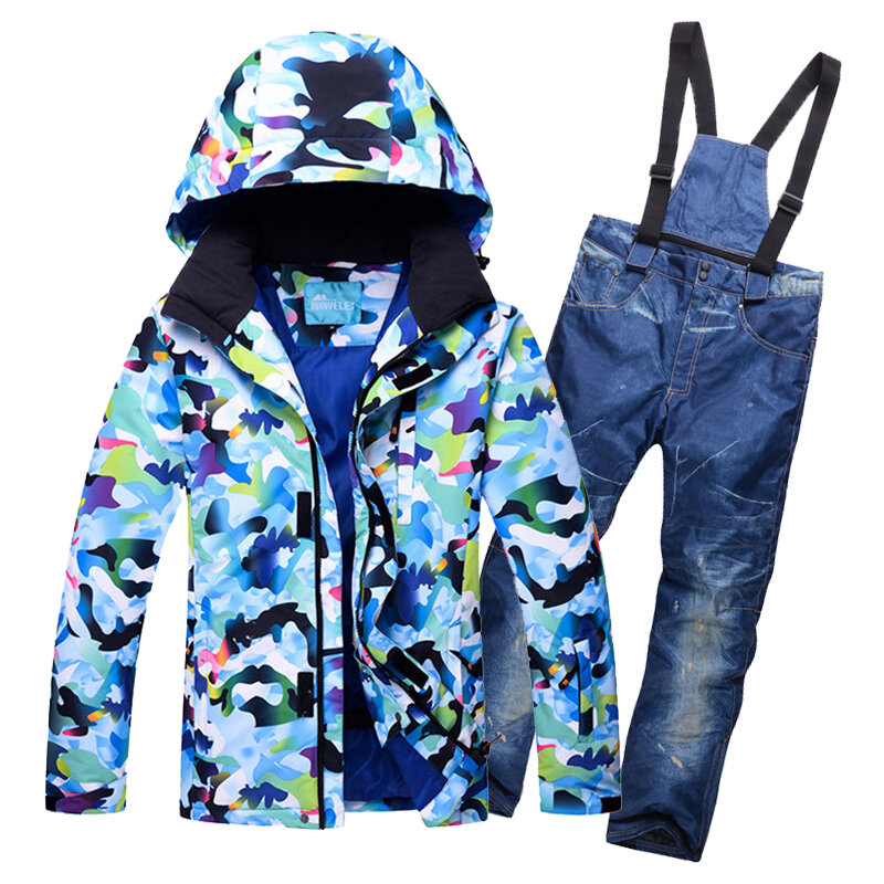 Combinaison de Ski imperméable et coupe-vent pour homme, nouvelle veste et pantalon de Ski, combinaison de Snowboard, Camouflage d'extérieur, vêtements de neige