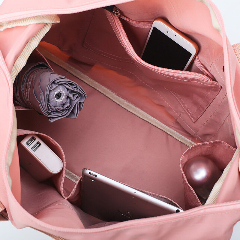 S. ikrr bolsa de viagem de oxford duffle, saco de bagagem de mão feminino à prova d'água fashion para o fim de semana, bolsas grandes esportivas