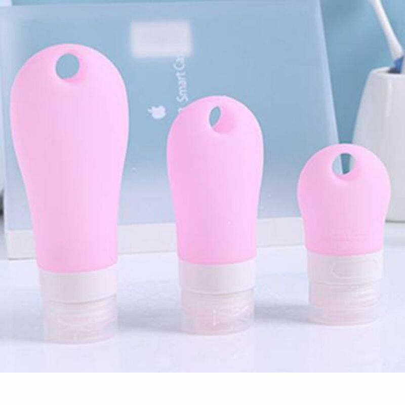 38ml 60ml 90ml Portable Mini Silicone Bottle My Refillable Bottle Travel Lotion Points Shampoo Container Travel Accessories