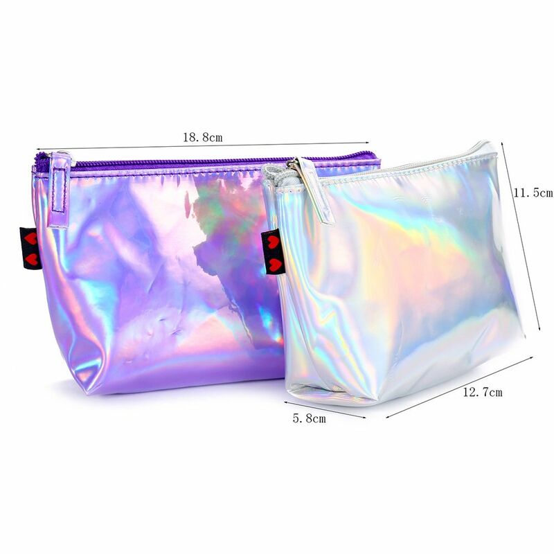 2020 Hot Nieuwe 1Pc Fashion Vrouwen Hologram Holografische Potlood Bag Zipper Pouch Handtas Make-Up Cosmetische Bag Laser Storage Case nieuwe