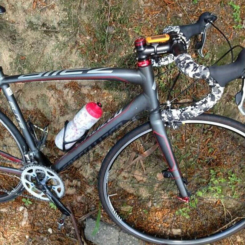 Cinturón de manillar de bicicleta, cinta de ciclismo colorida antideslizante, absorbente de sudor, envoltura de corcho para manillar de bicicleta + 2 barras HC0103