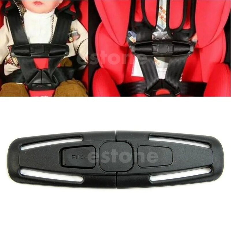 دائم الأسود سيارة سلامة الطفل مقعد حزام حزام تسخير الصدر الطفل كليب الآمن إبزيم 1 قطعة