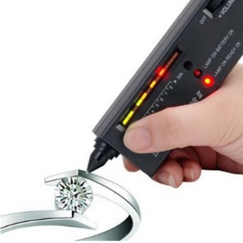 Professional Diamond Tester Gemstone Gem Selector High Accuracy Jewelry Watcher Tool LED Diamond Indicator Test Pen