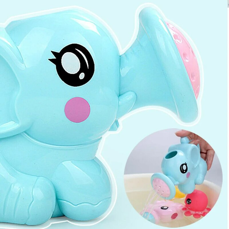 Hot Sale 1PC Bayi Mandi Mainan Indah ABS Gajah Bentuk Semprotan Air untuk Mandi Bayi Renang Mainan Warna Acak