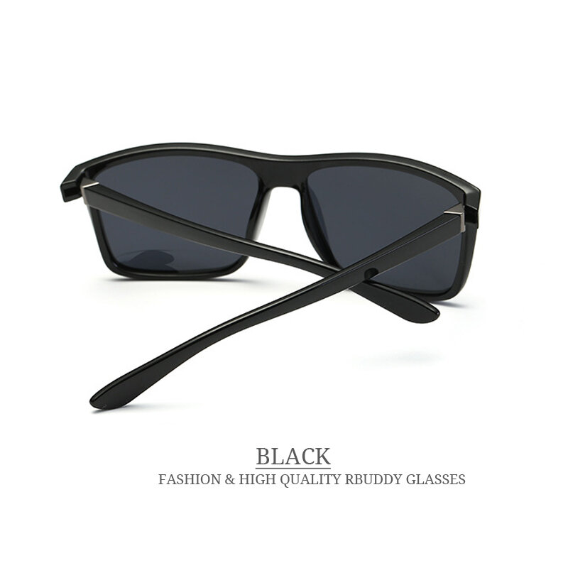 RBUDDY Поляризованные солнцезащитные очки для мужчин квадрат Оттенки Вождение очки водителя очки мужские Дизайнерские солнцезащитные очки ...