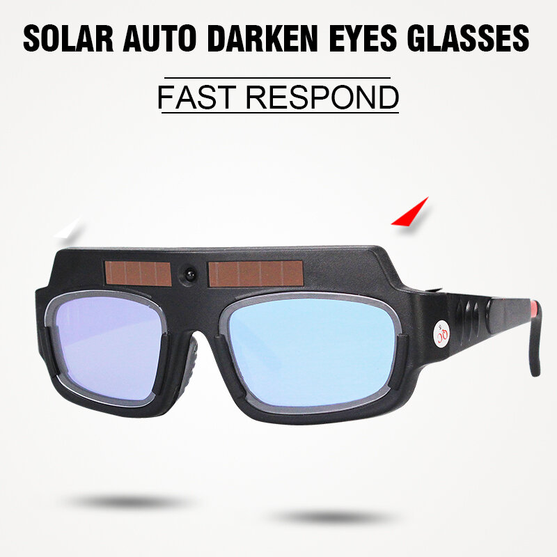 Solar automático oscurecimiento máscara de ojos casco de soldadura de máscara visera/parche/ojos gafas para soldador los ojos gafas