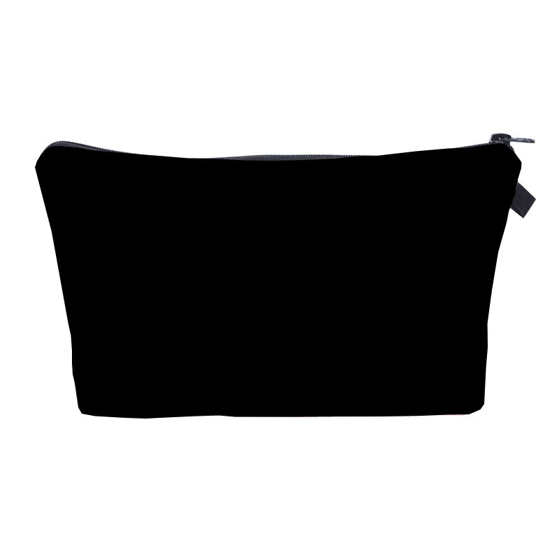 Jom tokoy bolsa organizadora de cosméticos pura preta, bolsa de cosméticos fashion feminina, bolsa de maquiagem de marca