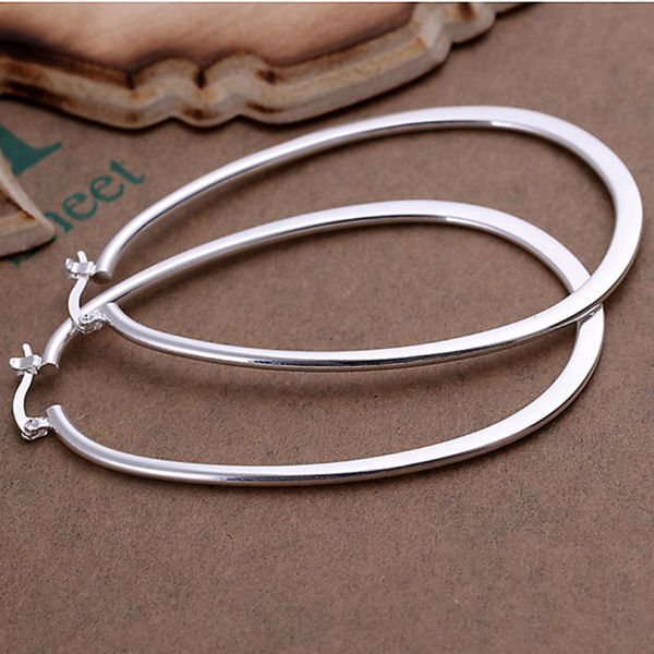 Silver plated earrings , Fashion jewelry , Flat U Earrings E001 /dizamaga ecjamtqa LKNSPCE001