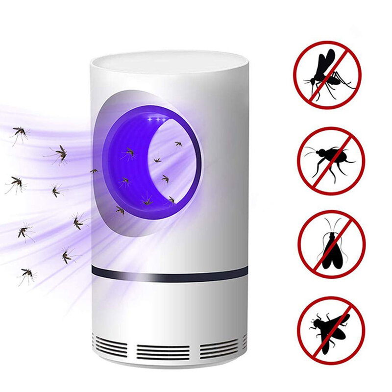 5 Вт электрическая фотокаталическая лампа от комаров с питанием от USB, УФ-лампа для уничтожения насекомых, светильник-ловушка для насекомых, ...