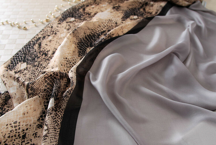Женский шелковый шарф REALSISHOW, модный дизайнерский шелковый шарф-накидка на лето-осень 2019
