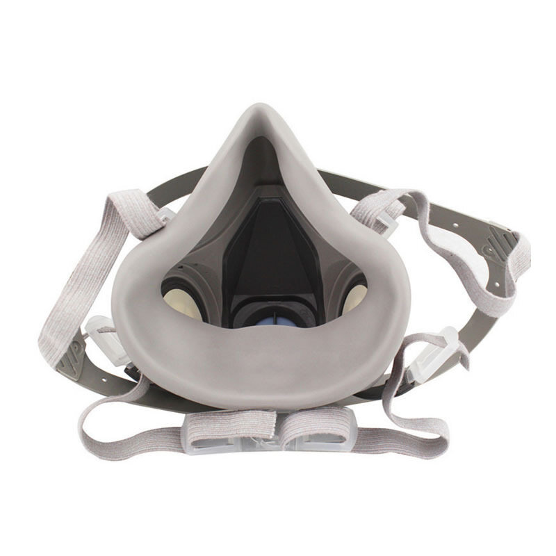 Demi-masque anti-poussière 7 en 1, respirateur à gaz 6200, pour peinture, pulvérisation, vapeur organique, filtre à gaz chimique, sécurité au travail