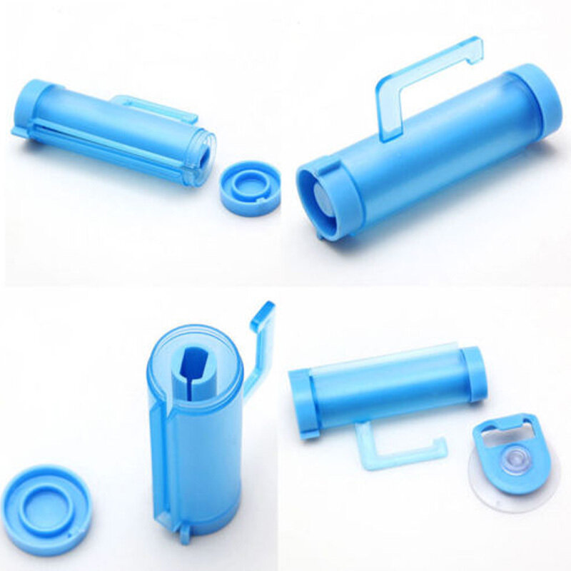Exprimidor de rodillo creativo, dispensador de pasta de dientes, tubo con ventosa colgante, distribuidor de dentífrico, 1 unidad