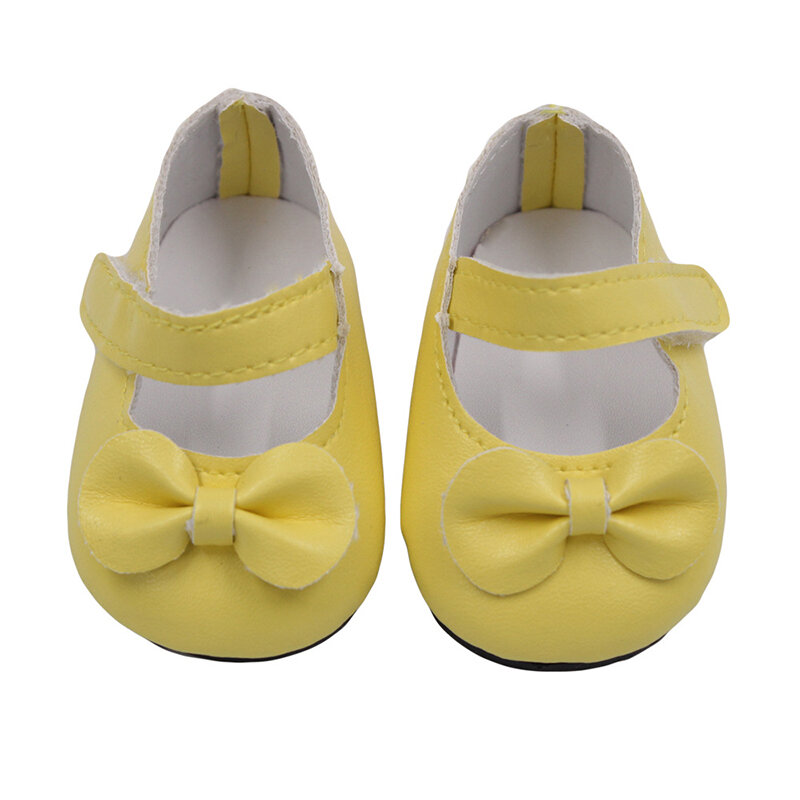 Lalka mówić 5 kolorów Bow-knot buty dla lalek nowy nabytek 18 cali amerykańska lalka buty dla lalek akcesoria dla dzieci dla BJD Doll rzep buty