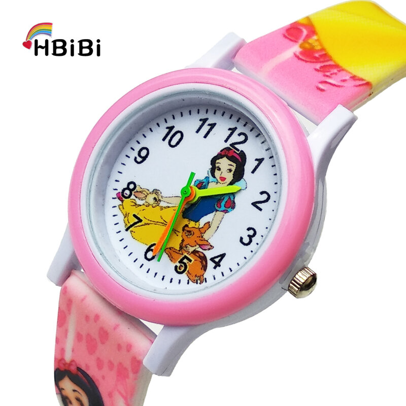 Neueste produkte Schöne Prinzessin Kinder Uhren Für Baby Mädchen Uhr Geschenk Mode Casual Kinder Wasserdicht Quarz Armbanduhr