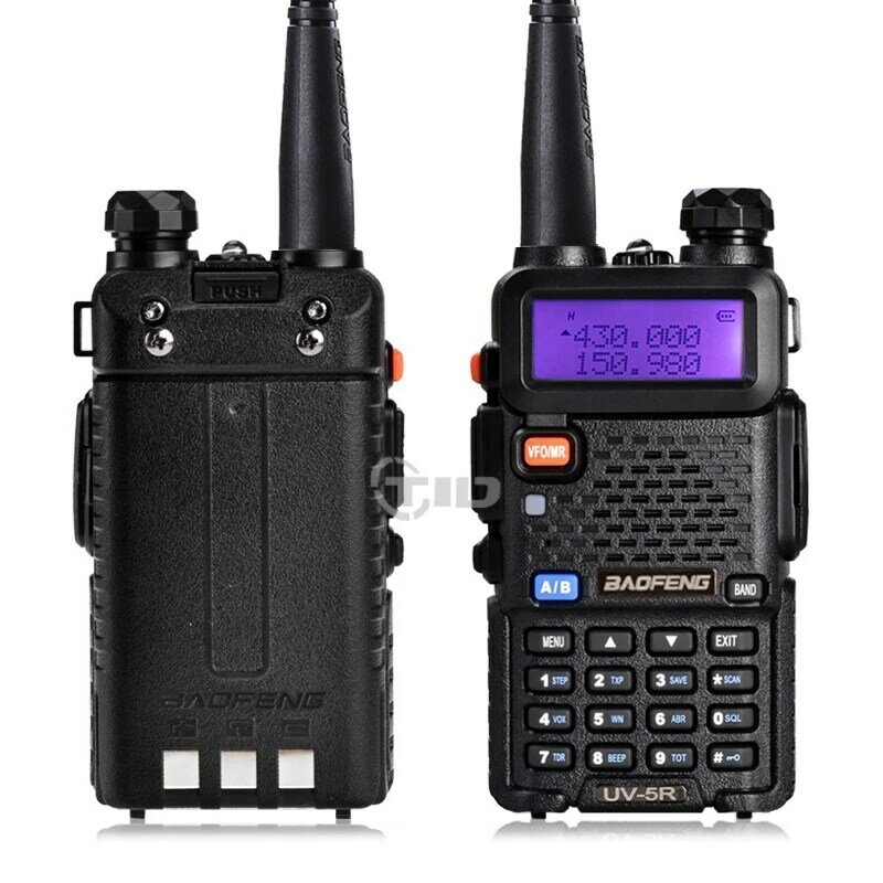 2 Unids BaoFeng UV-5R Walkie Talkie VHF/Uhf136-174mhz y 400-520 Mhz Dual Band radio de Dos vías Baofeng uv 5r Walkie talkie uv5r Portátil