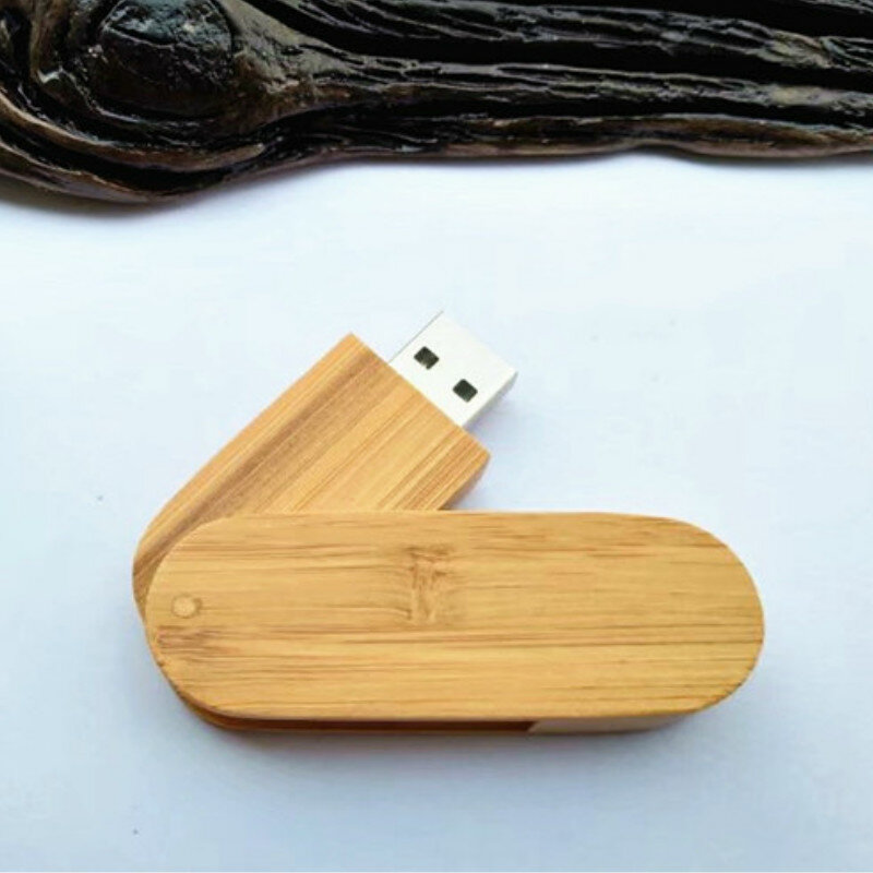 Деревянный вращающийся usb флеш-накопитель с логотипом на заказ, 4 ГБ, 8 ГБ, 32 ГБ, 16 ГБ, креативные подарки, 100% реальная емкость