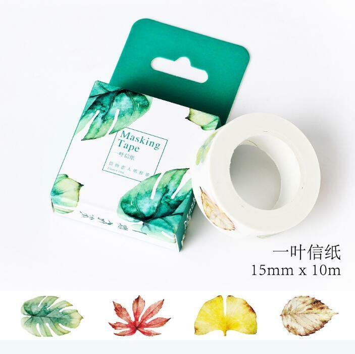 JC106  10 Meter Fresh Style Succulent Washi Tape Adhesive Tape DIY Scrapbooking Sticker Label Masking Tape