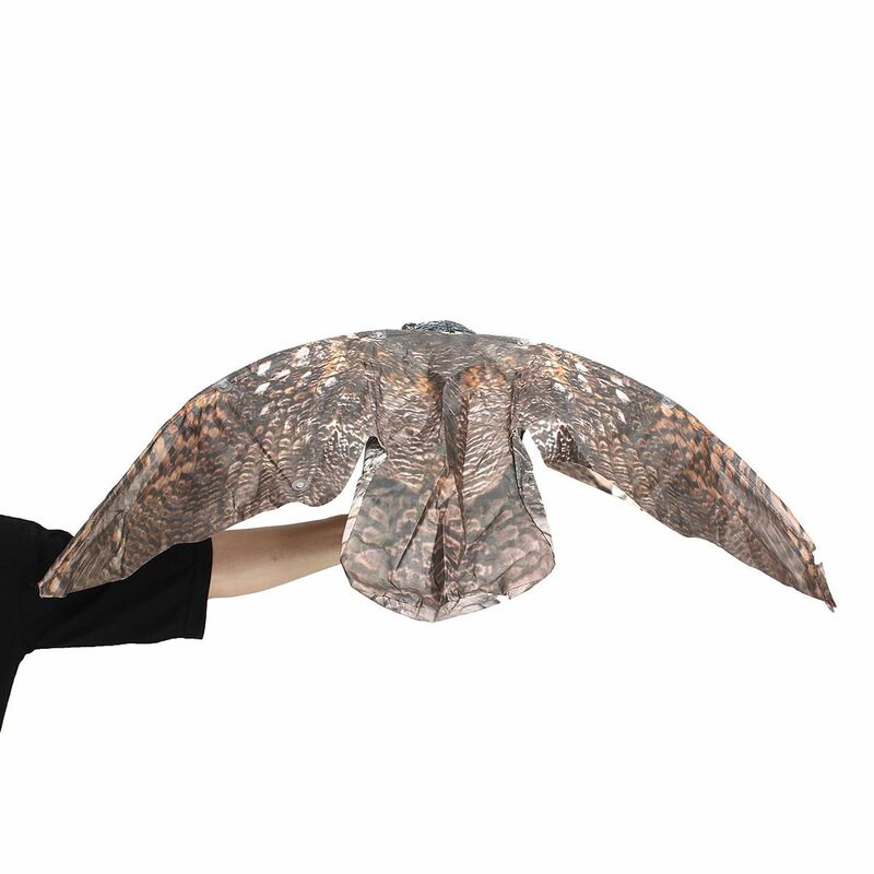 1 шт., поддельная сова с движущимися крыльями, защита от птиц