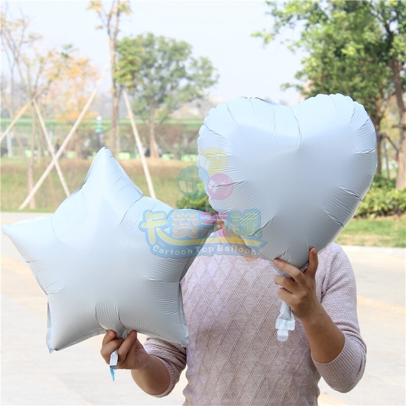 Ballon en forme d'étoile, 5 pièces/lot, 18 pouces, en aluminium, en forme de cœur mixte, à hélium, métallisé, pour mariage, fête d'anniversaire, pour bébé, pour adulte