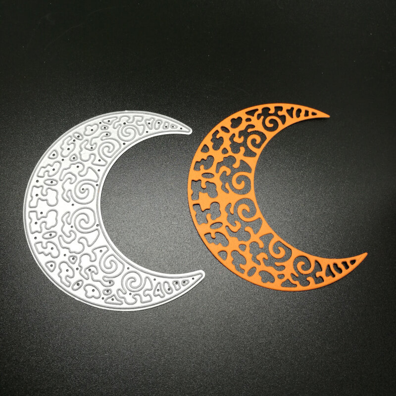 Metal księżyc wykrojniki szablony dla DIY Scrapbooking/album fotograficzny dekoracyjne tłoczenie kartki DIY
