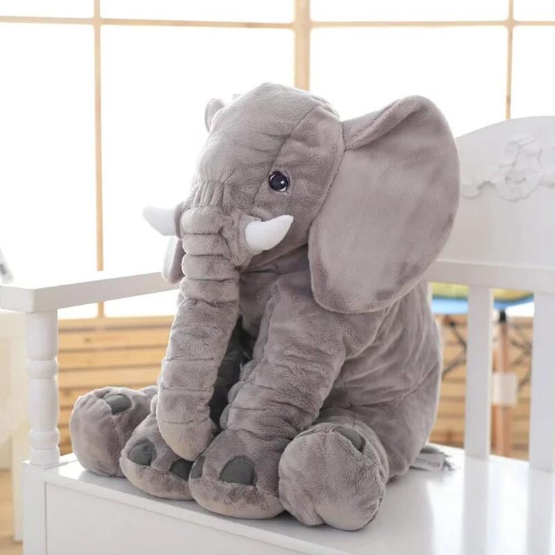 40 см/60 см большой плюшевый слон игрушки куклы, детская подушка под спину для сна милый плюшевый слон для детей подарочная Рождественская кук...