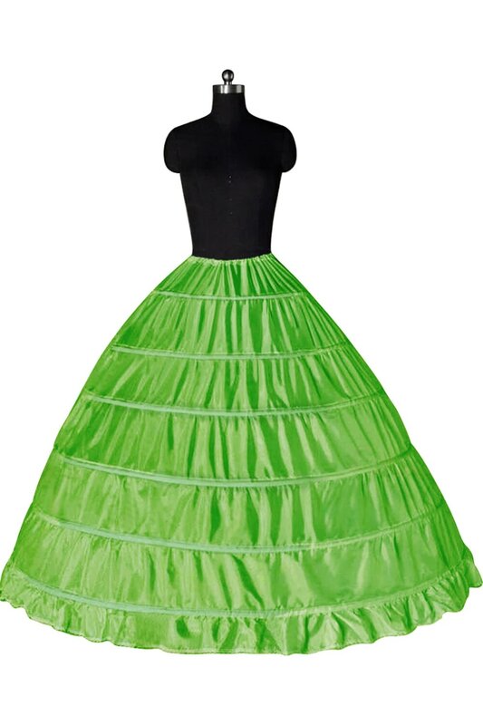 Lace Edge 6 Hoop Petticoat Underskirt For Ball Gown Wedding Dress 110cm Diameter Underwear Crinoline Wedding Accessories