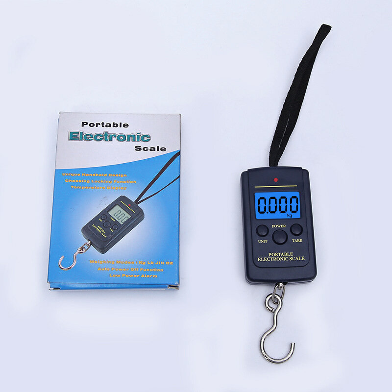GASON Portable Digital Luggage Scale Travel Electronic Mini Hanging Measuring Tools Gram Precision Balance Pocket LCD 40KG