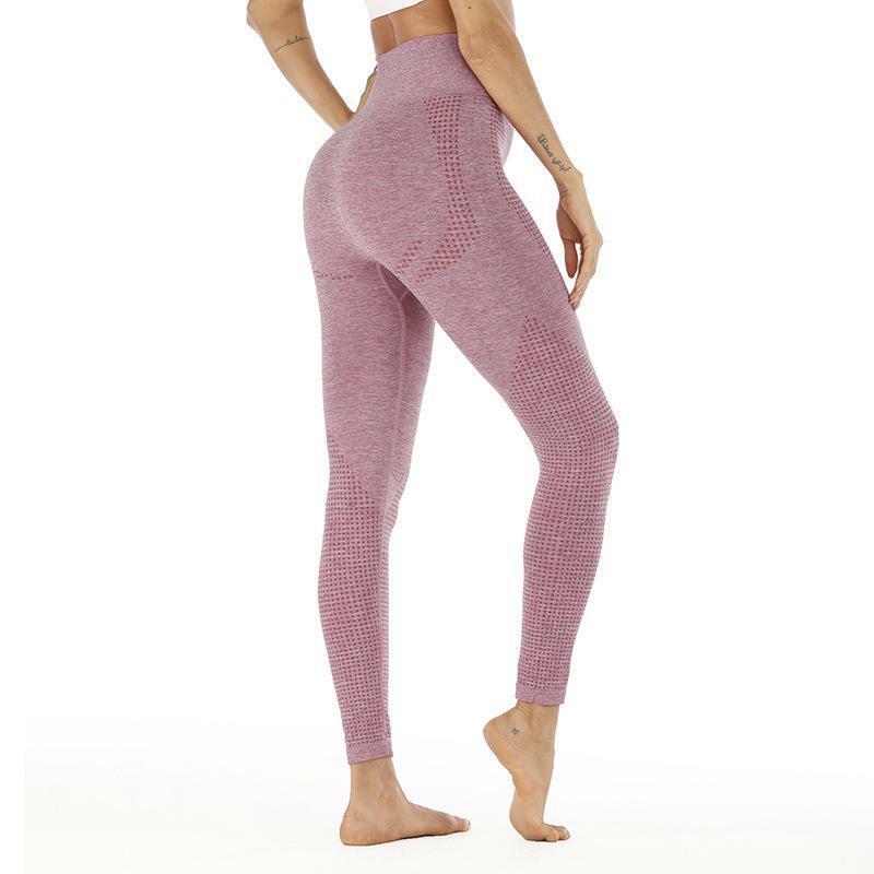 Calças leggings esportivas femininas elásticas, vestuário esportivo slim para corrida
