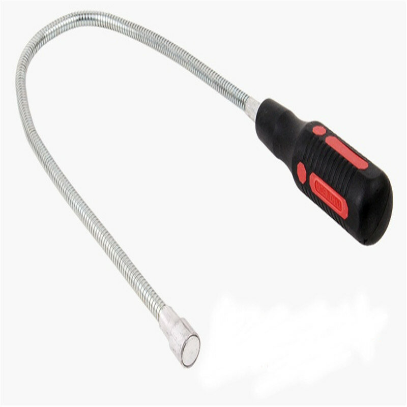 Magnetic Picker Screw Magnetic Pickup Collector Car Repair Tool 600mm Extended Bending Telescopic Magnetic Rod Strong