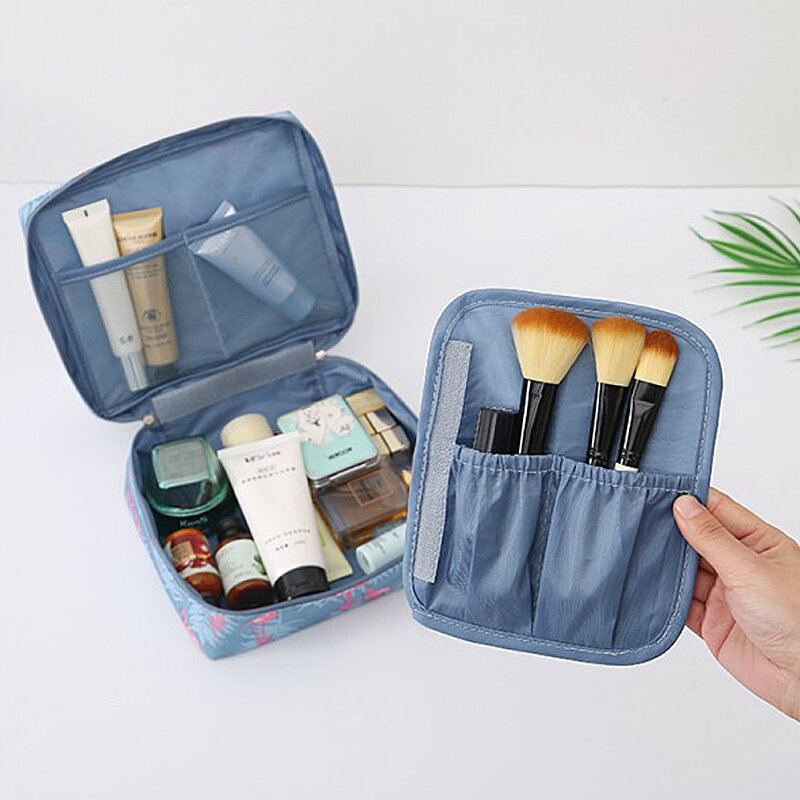 Neceser de viaje para mujer, bolsa organizadora de maquillaje, Kit de aseo impermeable, artículos de belleza, accesorios de baño